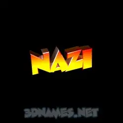 nazi in Black Background style - 3D name wallpaper