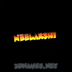 neelakshi in Black Background style - 3D name wallpaper