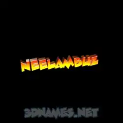 neelambuz in Black Background style - 3D name wallpaper