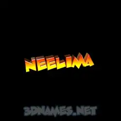 neelima in Black Background style - 3D name wallpaper
