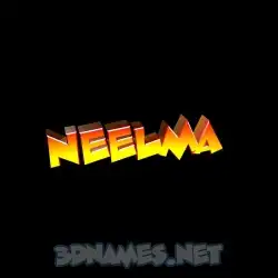neelma in Black Background style - 3D name wallpaper