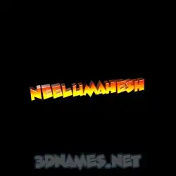 neelumahesh in Black Background style - 3D name wallpaper