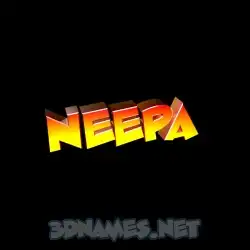 neepa in Black Background style - 3D name wallpaper