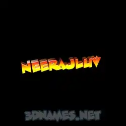 neerajluv in Black Background style - 3D name wallpaper