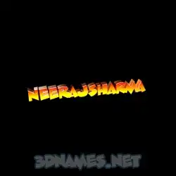 neerajsharma in Black Background style - 3D name wallpaper
