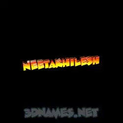 neetakhilesh in Black Background style - 3D name wallpaper