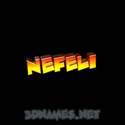 nefeli in Black Background style - 3D name wallpaper