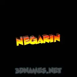 negarin in Black Background style - 3D name wallpaper