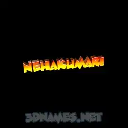nehakumari in Black Background style - 3D name wallpaper