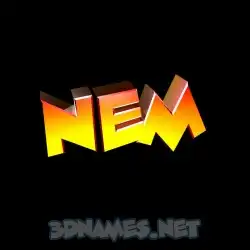 nem in Black Background style - 3D name wallpaper