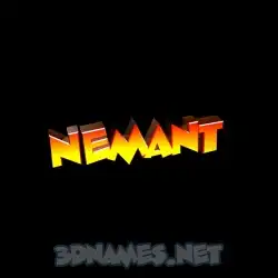 nemant in Black Background style - 3D name wallpaper