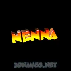 nenna in Black Background style - 3D name wallpaper