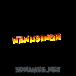 nenusingh in Black Background style - 3D name wallpaper