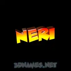 neri in Black Background style - 3D name wallpaper