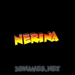 nerina in Black Background style - 3D name wallpaper