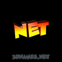 net in Black Background style - 3D name wallpaper
