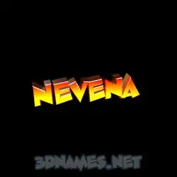 nevena in Black Background style - 3D name wallpaper