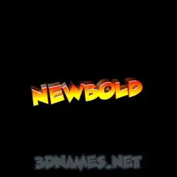 newbold in Black Background style - 3D name wallpaper
