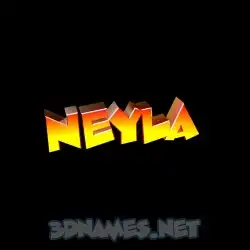 neyla in Black Background style - 3D name wallpaper