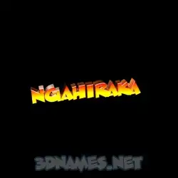ngahiraka in Black Background style - 3D name wallpaper