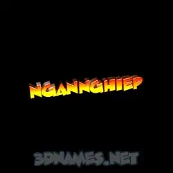 ngannghiep in Black Background style - 3D name wallpaper