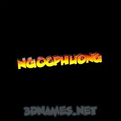ngocphuong in Black Background style - 3D name wallpaper