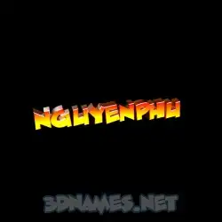 nguyenphu in Black Background style - 3D name wallpaper