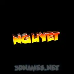 nguyet in Black Background style - 3D name wallpaper