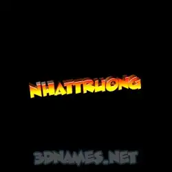 nhattruong in Black Background style - 3D name wallpaper