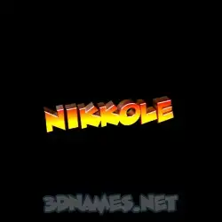 nikkole in Black Background style - 3D name wallpaper