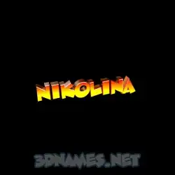 nikolina in Black Background style - 3D name wallpaper