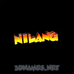nilang in Black Background style - 3D name wallpaper