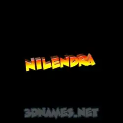 nilendra in Black Background style - 3D name wallpaper