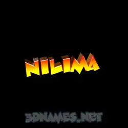 nilima in Black Background style - 3D name wallpaper