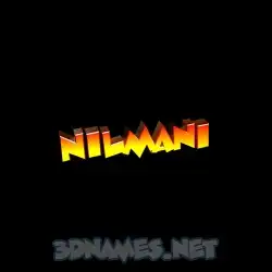 nilmani in Black Background style - 3D name wallpaper