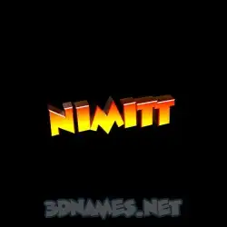 nimitt in Black Background style - 3D name wallpaper