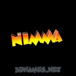 nimma in Black Background style - 3D name wallpaper