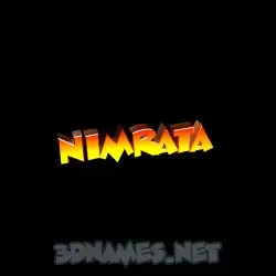 nimrata in Black Background style - 3D name wallpaper