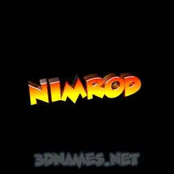 nimrod in Black Background style - 3D name wallpaper