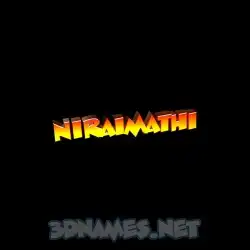 niraimathi in Black Background style - 3D name wallpaper