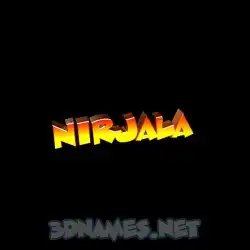 nirjala in Black Background style - 3D name wallpaper