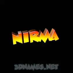 nirma in Black Background style - 3D name wallpaper
