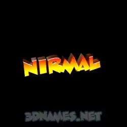 nirmal in Black Background style - 3D name wallpaper