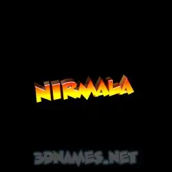 nirmala in Black Background style - 3D name wallpaper