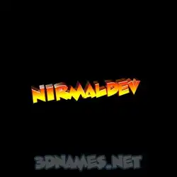 nirmaldev in Black Background style - 3D name wallpaper