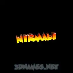 nirmali in Black Background style - 3D name wallpaper