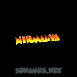 nirmalya in Black Background style - 3D name wallpaper