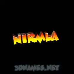 nirmla in Black Background style - 3D name wallpaper