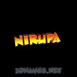 nirupa in Black Background style - 3D name wallpaper