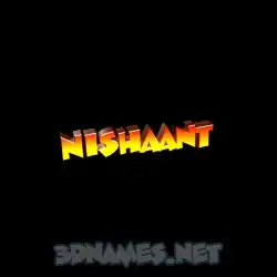 nishaant in Black Background style - 3D name wallpaper